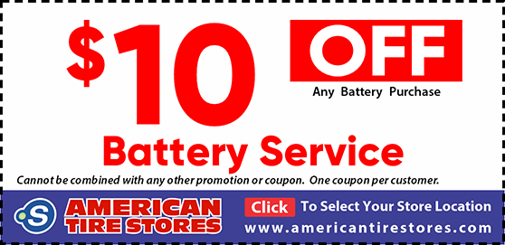 $10 Off On Any Battery Purchase Coupon
