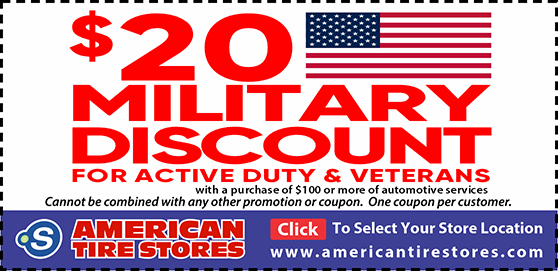 $20 Military Discount Coupon For Active Duty & Veterans