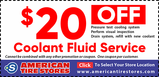 $20 Off Coolant Fluid Service