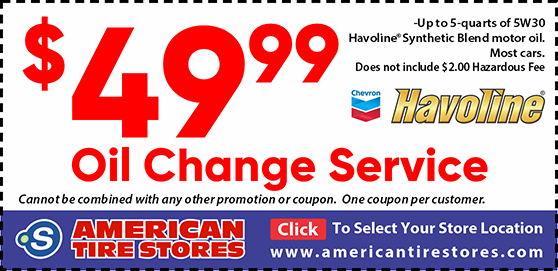 $49.99 5W30 Chevron Havoline Synthetic Blend Motor Oil – Oil Change Service Coupon
