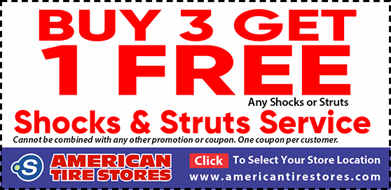 Buy 3 Get 1 Free Shocks or Struts